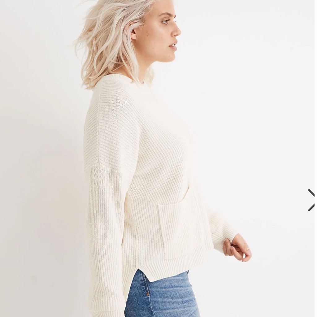 Patch Pocket Pullover Sweater